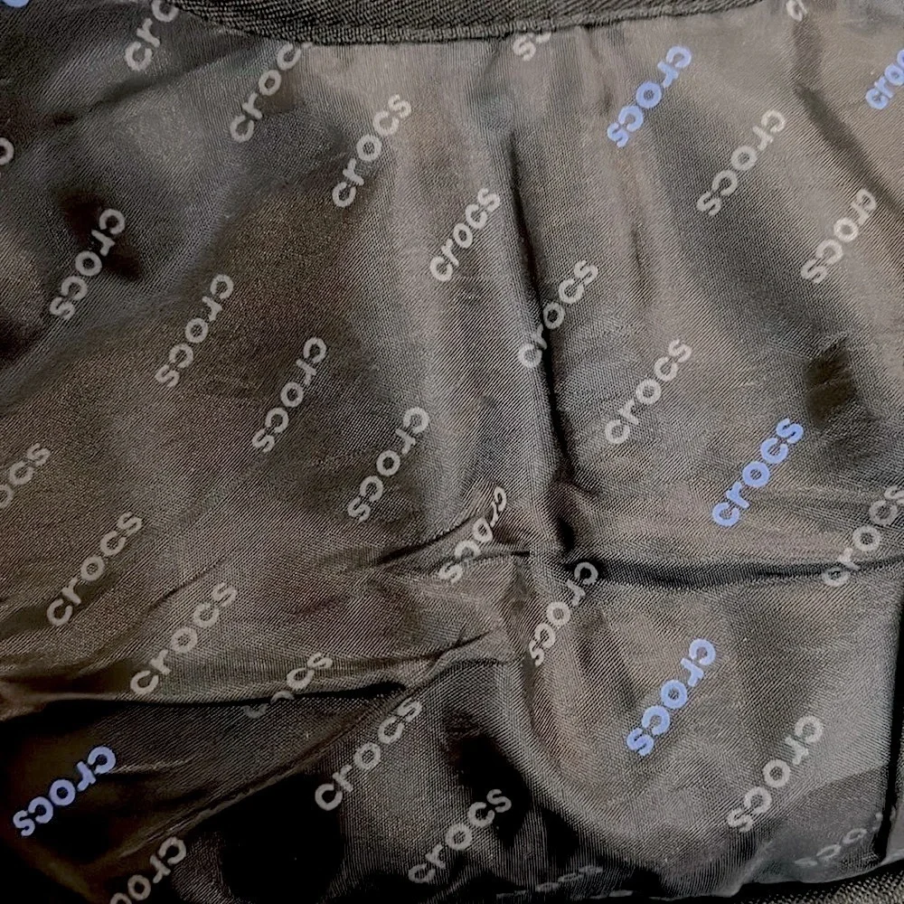 CROCS Student's UNISEX messenger shoulder school laptop bag blue and black NWOT